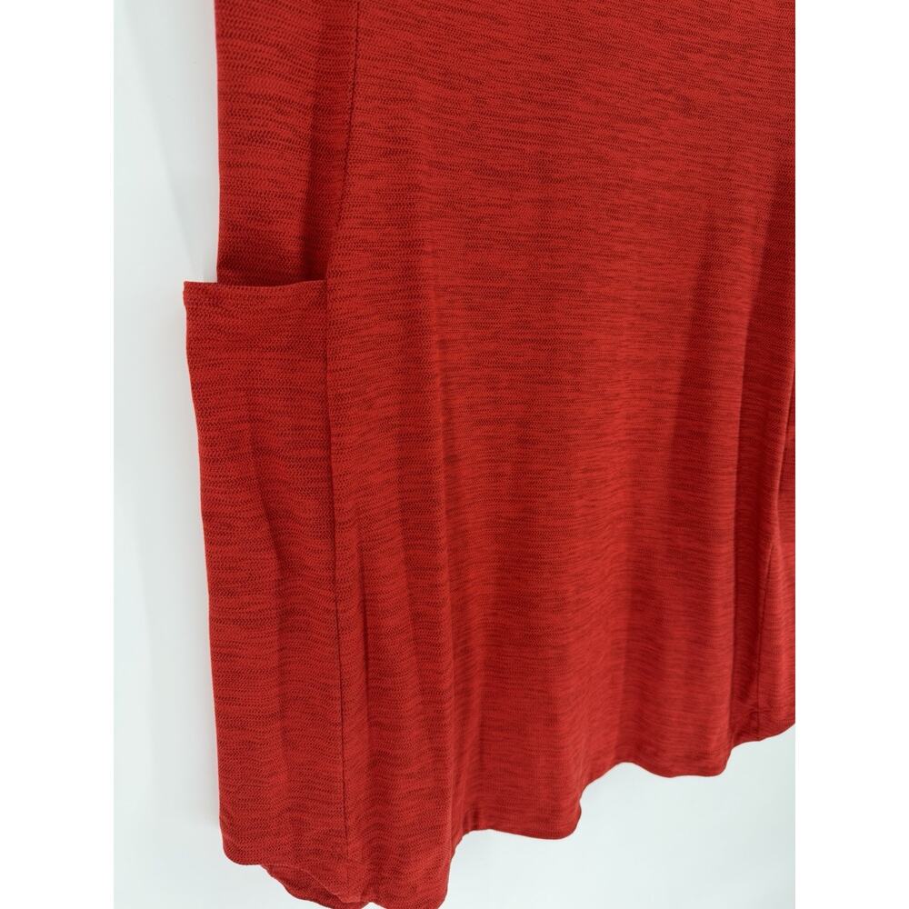 Toad & Co Windmere II Short Sleeve Dress Medium Red Pockets Outdoors Hiking - Picture 2 of 6